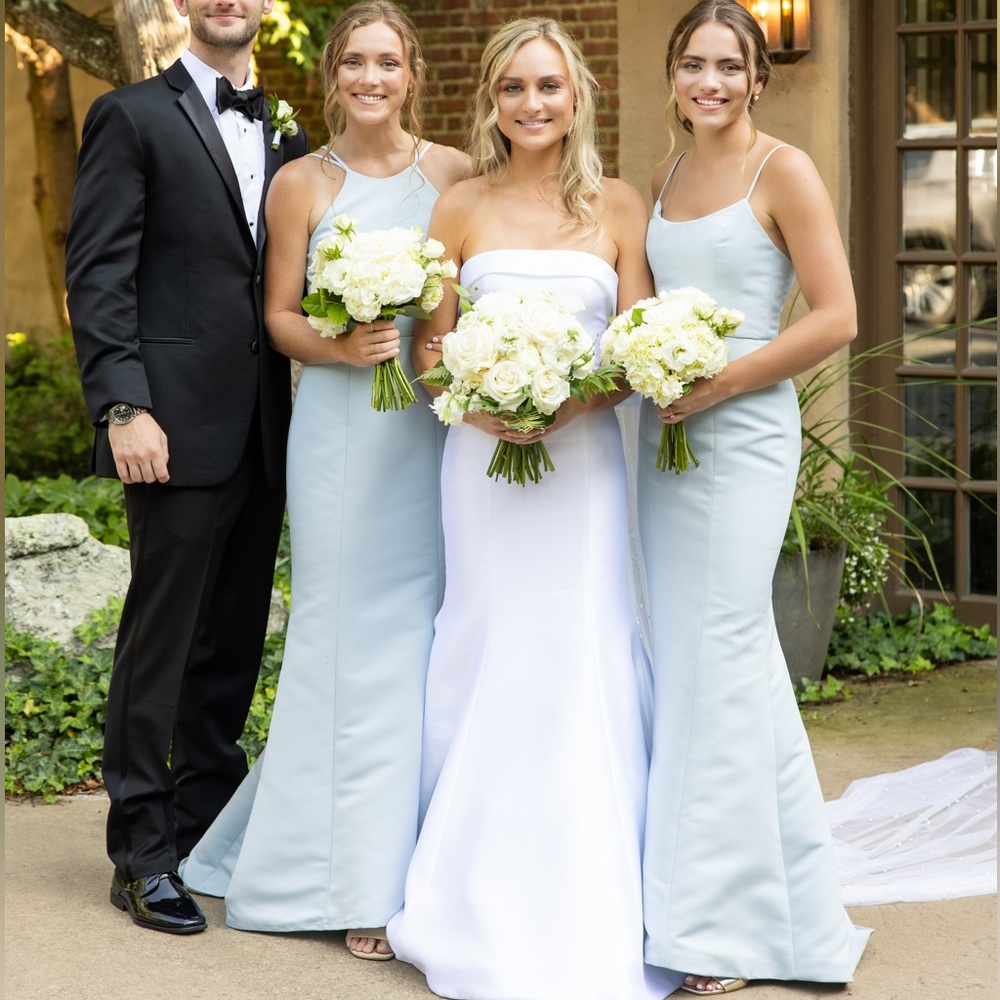 Bellabridesmaids light blue dress high neck 4
